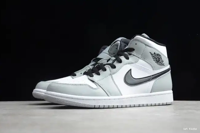 1st Kicks Light Jordan 1 AIR Grey Smoke 554724-092 Mid 0625